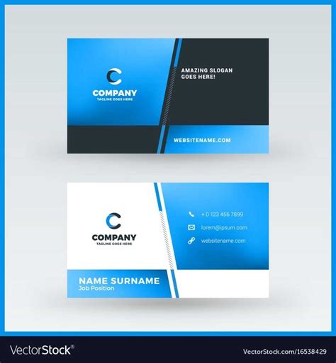 2 Sided Business Card Template 的图像结果