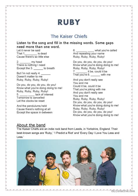 Ruby Ruby Ruby Lyrics 的图像结果