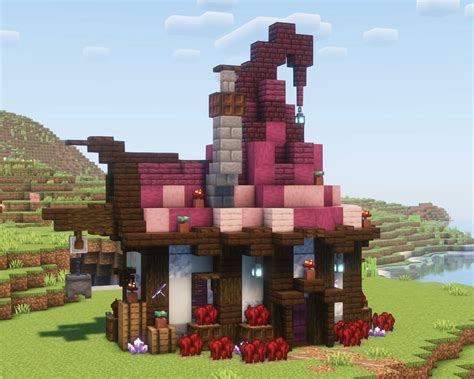 Minecraft Witch Hut | soujju | Minecraft house tutorials, Cute ...