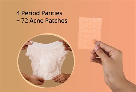 Carmesi Disposable Period Panties Combo (Pack of 4) + Pimple Patch (L–XL)
