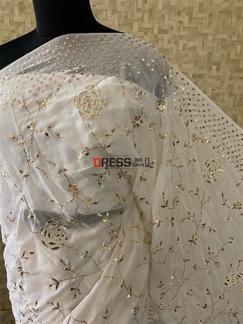 Ivory Pearl & Kamdani Saree – Dress365days