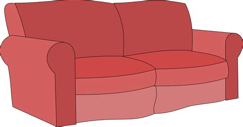 Download HD Clip Art Transparent Stock Couch Clipart Clip Art - Sofa ...