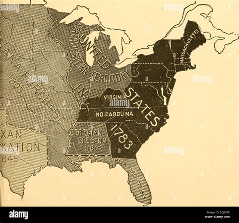 Map of the united states in 1803 hi-res stock photography and images ...