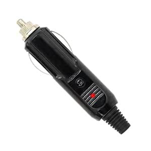 Efillooc 12V Car Cigarette Lighter Power Male Socket Plug with 5A Fuse ...