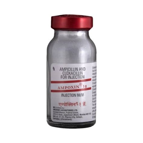 Ampoxin 1gm Dry Vial Of 1 Powder For Injection: Uses, Side Effects ...