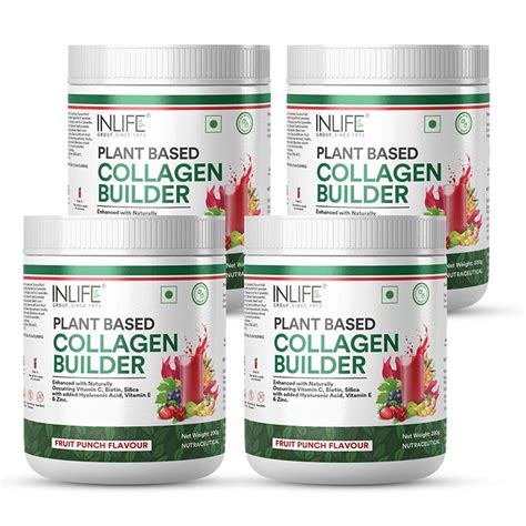 Inlife Plant-Based Collagen Builder | Vegan Collagen Support with ...