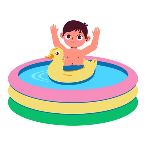 Kids In Pool Clip Art