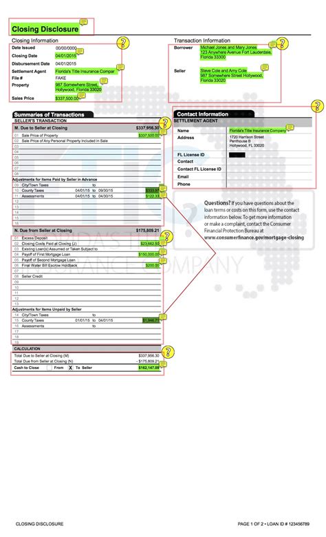 Free Fillable Seller S Closing Disclosure Form - Printable Forms Free ...