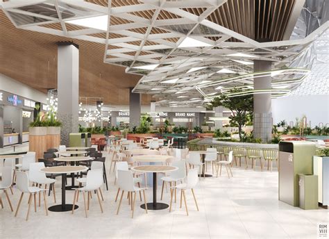 Food court project in a large shopping mall | Food court design, Food ...
