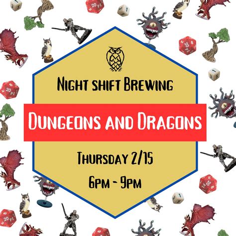 Dungeons and Dragons @ Night Shift Brewing Everett [02/15/24]