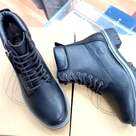 MIT TIM Black Genuine Leather Mens Boot Shoes 72066 – Luxury D'Allure