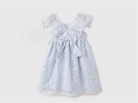 Regular Fit Square Neck Burnt Out Floral A-Line Bow Dress – United ...