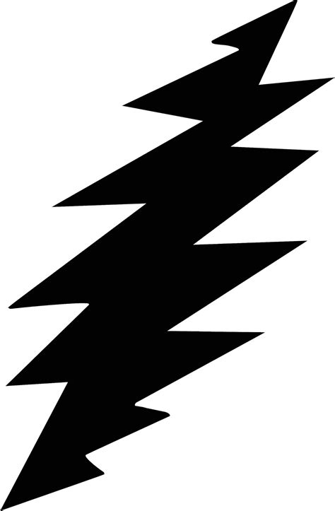 Grateful Dead Lightning Bolt Decal 13 Point Lightning Bolt Solid Vinyl ...