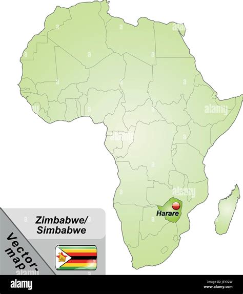 Map of zimbabwe hi-res stock photography and images - Alamy