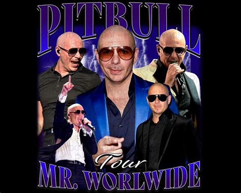 Pitbull Mr.worldwide Tour 2025 Tshirt PNG Design, Bootleg Tee, Instant ...
