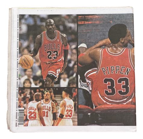 Michael Jordan Chicago Bulls 2000 "Chicago Sun Times" Special Edition ...