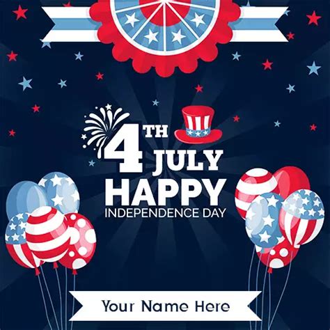 July 4 Independence Day 2026 Greeting Images With Name