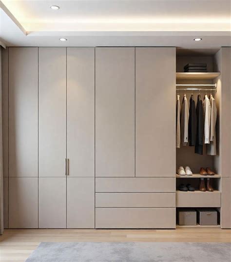 Modern Minimalist Wardrobe Walk-in Closet Manufacturer - Gurugram