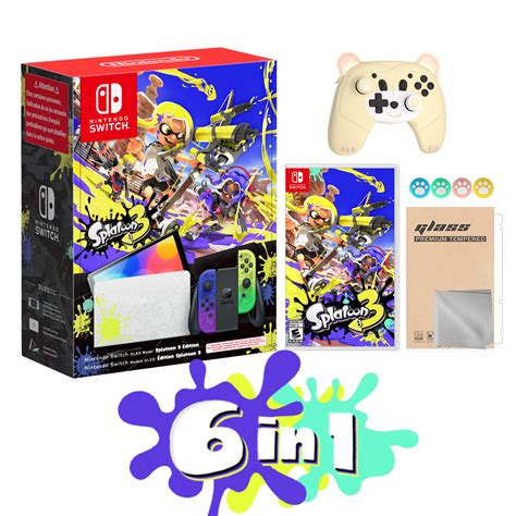 Buy 2022 Nintendo Switch OLED Splatoon 3 Limited Edition with Splatoon ...