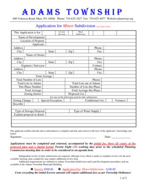 Fillable Online adamstwp Application for Minor Subdivision.pdf - Adams ...