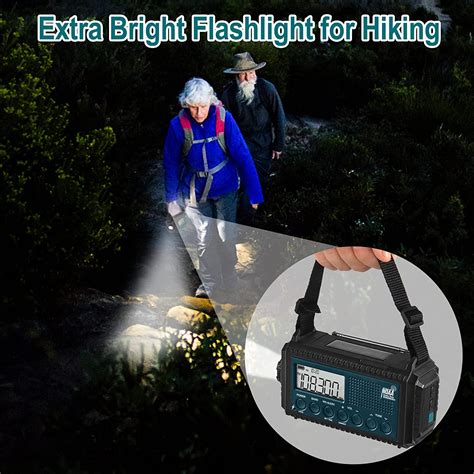 Buy NOAA Emergency Weather Alert Radio, 5000 Large Capacity Hand Crank ...