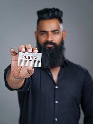 Buy RUBAB MEN Ultra-Slim Pocket Beard Comb for Men | A Luxurious ...