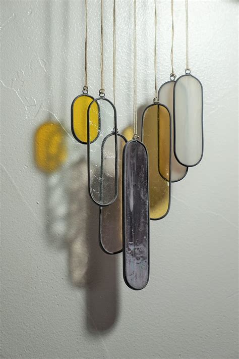 Buy Fernweh4u Sunset Stained Glass Suncatchers Window Hanging Wall Art ...