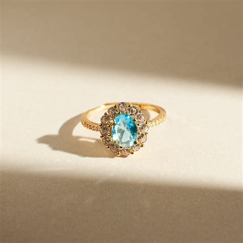 Blue Lagoon Diamond Ring | Salty – Salty Accessories