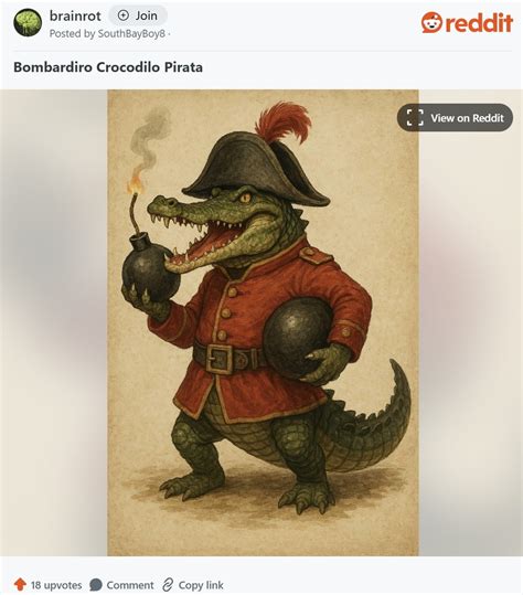 ‘Bombardino Crocodilo’ is leading a parade of absurd brainrot animal memes