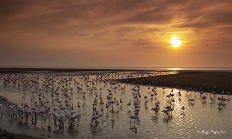 Sunset over Walvis Bay - Namibia photo & image | fotos, nature, sunset ...