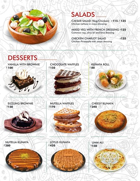 Menu at Arabian shake cafe - Gen Hosp Junction, Alappuzha