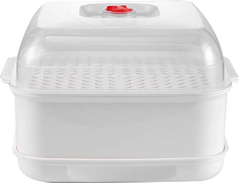 Amazon.com: Microwave Dish Steamer, Large Drain Basket, Lid, Microwave ...
