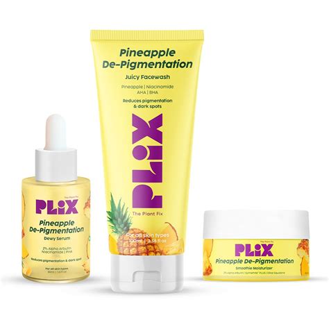 The Plant Fix Plix Pineapple Pigmentation Skincare Kit For Dark Spot ...