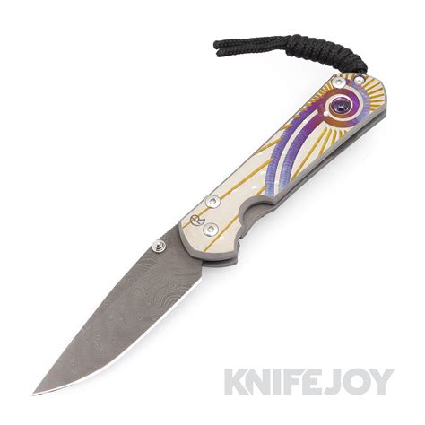 Chris Reeve Knives Small Sebenza 31 Drop Point Cabochon Boomerang Dama ...