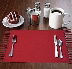 THE HOME TALK Cotton Placemats | Side Table Mats | Heat-Resistant ...