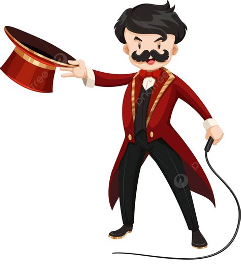 Ring Master With Whip Hat Whip Circus Vector, Hat, Whip, Circus PNG and ...