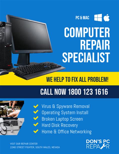 Rezultat imagine pentru Computer Repair Ad