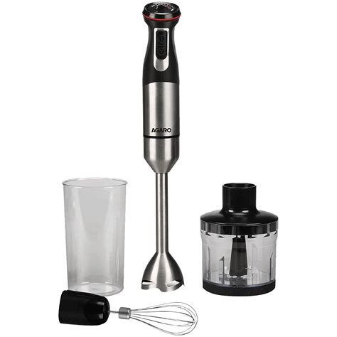 Buy AGARO Grand 1000 Watt 2 Speed Hand Blender with 3 Attachments (Dual ...