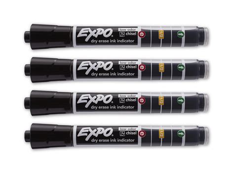 Amazon.com : EXPO Dry Erase Markers with Ink Indicator, Chisel Tip ...