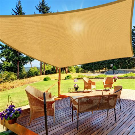Amazon.com: HappyTrends Sun Shade Sail,10'x 13' Heavy Duty UV ...