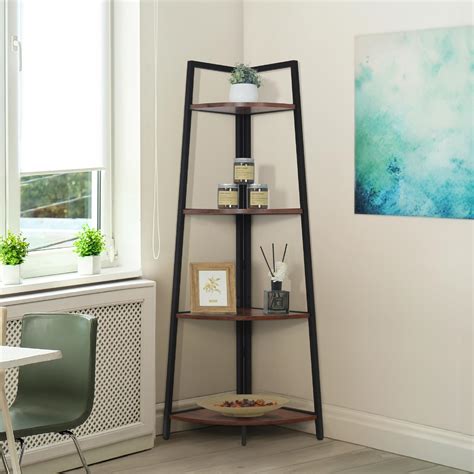 Amazon.com: Hobby Lobby Metal and Wood 4-Tier Round Tray Shelf, 66.25 ...