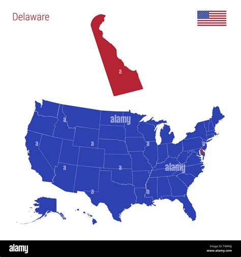 Us Map Where Is Delaware