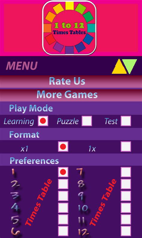 Times Tables 1 to 12 Puzzle:Amazon.in:Appstore for Android