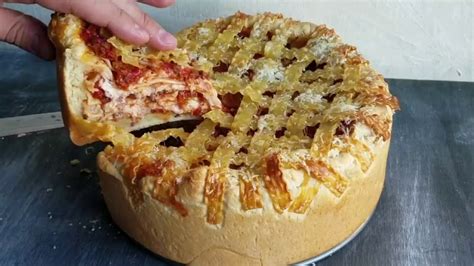 Lasagna Deep Dish Pizza   YouTube
