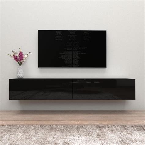 Living Skog Camelia White 59 in. Floating TV Stand Fits TV's up to 65 ...