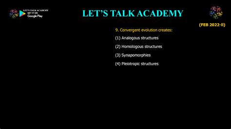 Convergent Evolution: How Analogous Structures Arise in Nature - CSIR ...