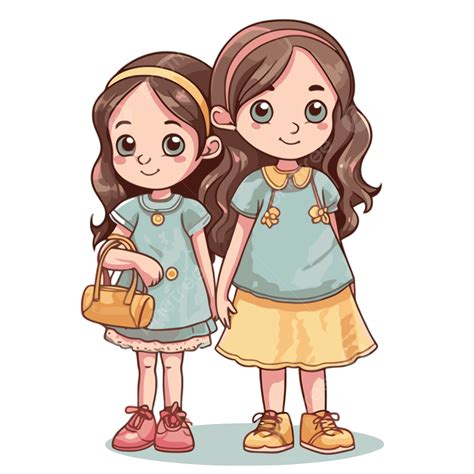 Two Sisters Clipart