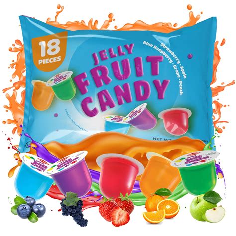 Amazon.com : Jelly Fruit Candy Trend Items, Tik Tok Challenge,18 ...
