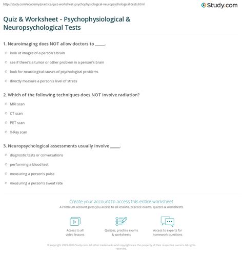 Neuropsych Testing Sample