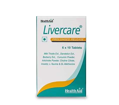 HealthAid Livercare prolonged release tablets with milk thistle ext ...